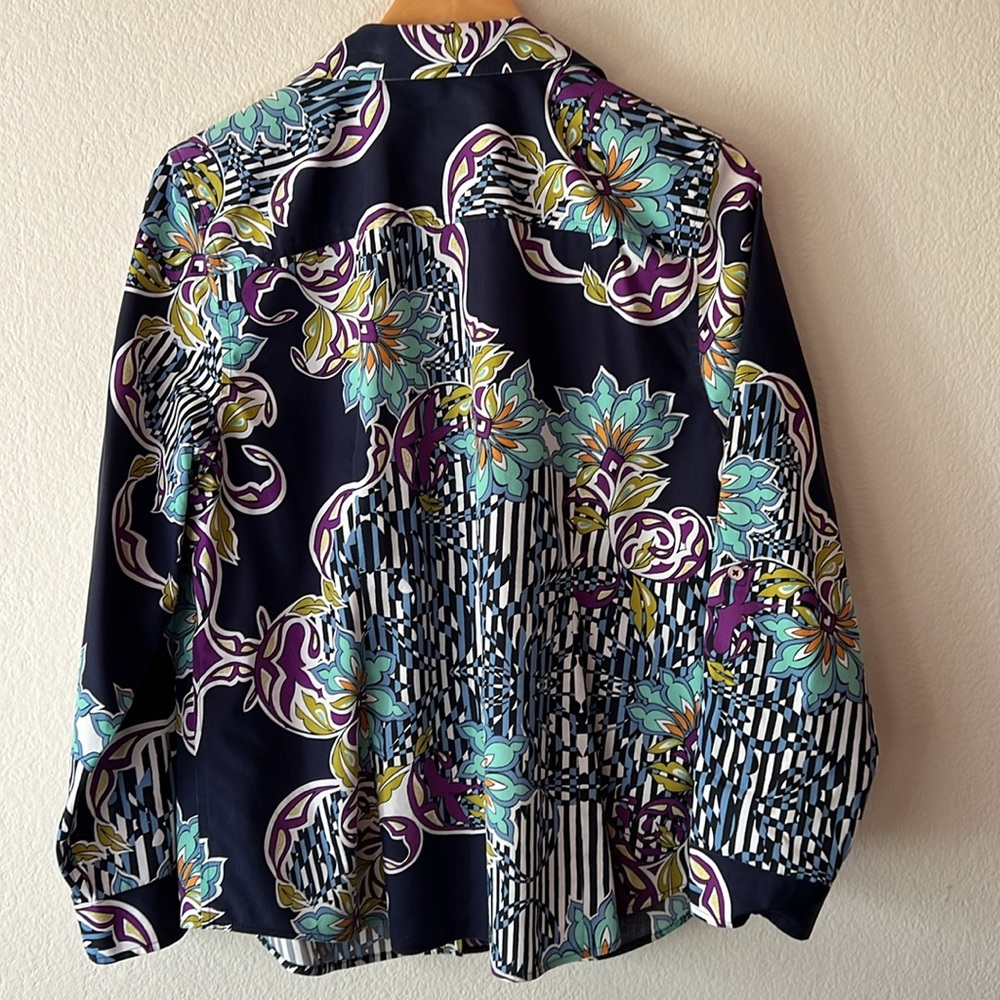 Chicos cotton no iron button down shirt